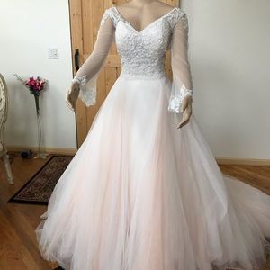 Mary’s Bridal gown size 18.  Blush/Ivory